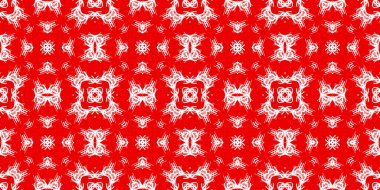 Kusursuz bir Noel deseni. Noel afişi kırmızı. Buz deseni. Mutlu yıllar..