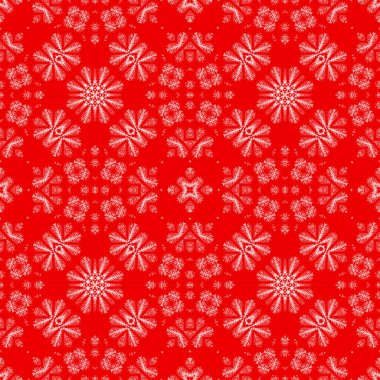 Kusursuz bir Noel deseni. Kırmızı Noel arkaplanı. Mutlu noeller. Mutlu yıllar..