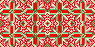 Kusursuz desenli pankart kırmızı ve yeşil. Kırmızı ve yeşil Noel şablonu. Mutlu noeller. Mutlu yıllar..