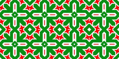 Kusursuz desenli pankart kırmızı ve yeşil. Kırmızı ve yeşil Noel şablonu. Mutlu noeller. Mutlu yıllar..