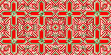 Kusursuz desenli pankart kırmızı ve yeşil. Kırmızı ve yeşil Noel şablonu. Mutlu noeller. Mutlu yıllar..