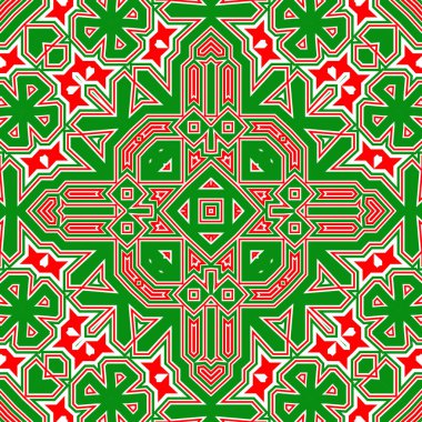 Kusursuz kare desenli kırmızı ve yeşil. Noel deseni yeşil ve kırmızı. Mutlu noeller. Mutlu yıllar..