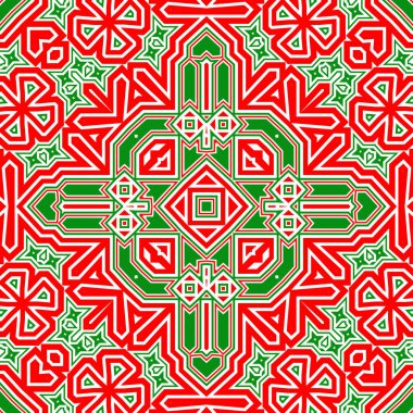 Kusursuz kare desenli kırmızı ve yeşil. Noel deseni yeşil ve kırmızı. Mutlu noeller. Mutlu yıllar..