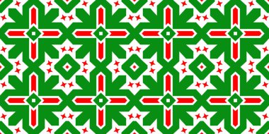 Kusursuz desenli pankart kırmızı ve yeşil. Kırmızı ve yeşil Noel şablonu. Mutlu noeller. Mutlu yıllar..
