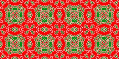 Kusursuz desenli pankart kırmızı ve yeşil. Kırmızı ve yeşil Noel şablonu. Mutlu noeller. Mutlu yıllar..