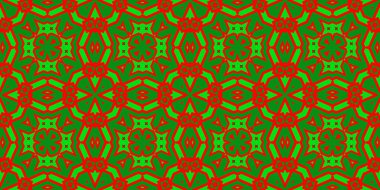 Kusursuz desenli pankart kırmızı ve yeşil. Kırmızı ve yeşil Noel şablonu. Mutlu noeller. Mutlu yıllar..