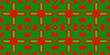 Kusursuz desenli pankart kırmızı ve yeşil. Kırmızı ve yeşil Noel şablonu. Mutlu noeller. Mutlu yıllar..