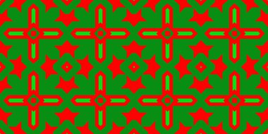 Kusursuz desenli pankart kırmızı ve yeşil. Kırmızı ve yeşil Noel şablonu. Mutlu noeller. Mutlu yıllar..