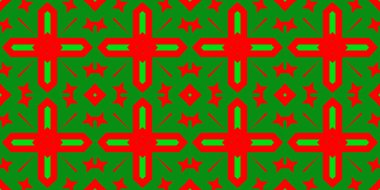 Kusursuz desenli pankart kırmızı ve yeşil. Kırmızı ve yeşil Noel şablonu. Mutlu noeller. Mutlu yıllar..