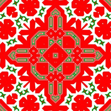 Kusursuz kare desenli kırmızı ve yeşil. Noel deseni yeşil ve kırmızı. Mutlu noeller. Mutlu yıllar..