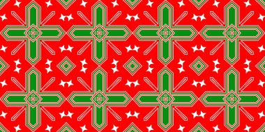 Kusursuz desenli pankart kırmızı ve yeşil. Kırmızı ve yeşil Noel şablonu. Mutlu noeller. Mutlu yıllar..