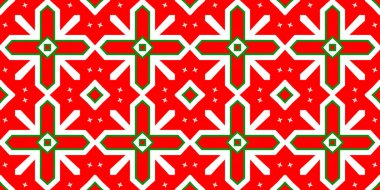 Kusursuz desenli pankart kırmızı ve yeşil. Kırmızı ve yeşil Noel şablonu. Mutlu noeller. Mutlu yıllar..