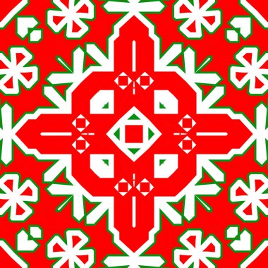 Kusursuz kare desenli kırmızı ve yeşil. Noel deseni yeşil ve kırmızı. Mutlu noeller. Mutlu yıllar..