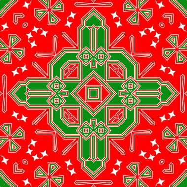 Kusursuz kare desenli kırmızı ve yeşil. Noel deseni yeşil ve kırmızı. Mutlu noeller. Mutlu yıllar..