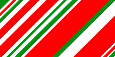 Kırmızı yeşil çizgileri olan kusursuz bir arka plan. Mutlu noeller. Mutlu yıllar.