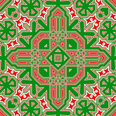 Kusursuz kare desenli kırmızı ve yeşil. Noel deseni yeşil ve kırmızı. Mutlu noeller. Mutlu yıllar..