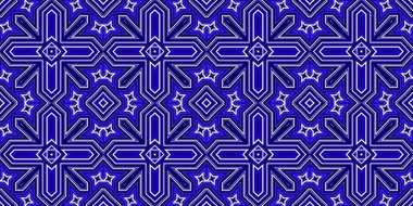 Kusursuz desenli afiş, mavi ve beyaz. Mutlu noeller. - Mutlu yıllar. Buz ve kar taneleri deseni