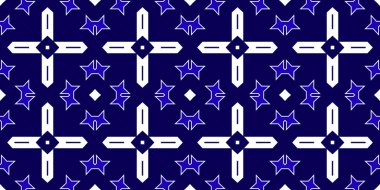 Kusursuz desenli afiş, mavi ve beyaz. Mutlu noeller. - Mutlu yıllar. Buz ve kar taneleri deseni