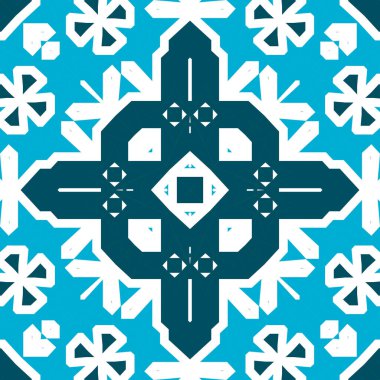 Kusursuz kare desenli mavi ve beyaz. Buz dokusu deseni. Mutlu noeller. Mutlu yıllar..