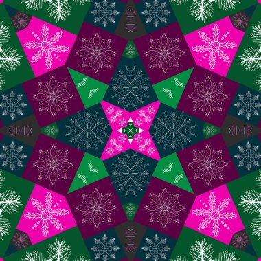 Kusursuz Noel kar tanesi deseni. Noel dokusu. Yeni yıl kar tanesi desenli Mutlu Noeller. Mutlu yıllar..