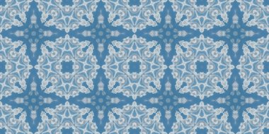 Bulutların ve gökyüzünün kusursuz deseni. Mavi gökyüzü ve beyaz bulutların dokusu. Mozaik kaleydoskop