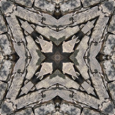 Doğal taşın kusursuz mozaiği. Doğal taşın dokusu. Mozaik kaleydoskop gri ve sarı