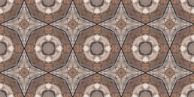 Kusursuz desenli kahverengi kaya. Kahverengi doğal mineral dokusu. Mozaik kaleydoskop