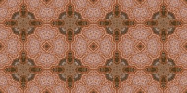 Kusursuz desenli kahverengi kaya. Kahverengi doğal mineral dokusu. Mozaik kaleydoskop