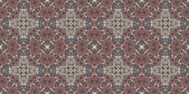 Kusursuz desenli kahverengi kaya. Kahverengi doğal mineral dokusu. Mozaik kaleydoskop