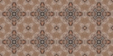 Kusursuz desenli kahverengi kaya. Kahverengi doğal mineral dokusu. Mozaik kaleydoskop