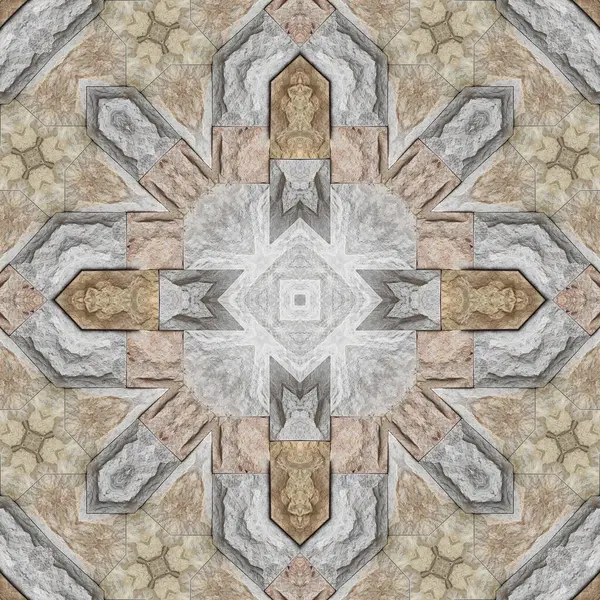 Doğal kayanın kusursuz deseni. Doğal taşın sarı ve gri dokusu. Taştan mozaik kaleydoskop