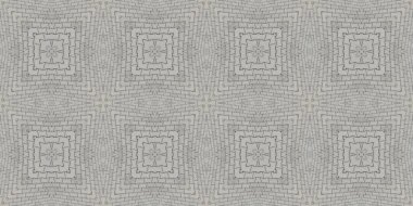 Gri dokuların kusursuz deseni. Mozaik kaleydoskop