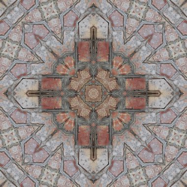 Kusursuz tuğla deseni. Tuğla duvar dokusu. Mozaik kaleydoskop tuğla duvar