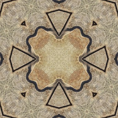 Doğal kayanın kusursuz deseni. Doğal taşın sarı ve gri dokusu. Taştan mozaik kaleydoskop