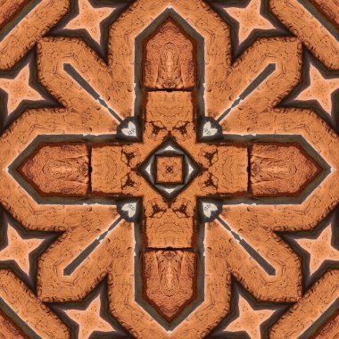 Kusursuz tuğla deseni. Tuğla duvar dokusu. Mozaik kaleydoskop tuğla duvar