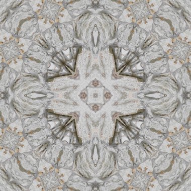 Gri dokuların kusursuz deseni. Mozaik kaleydoskop