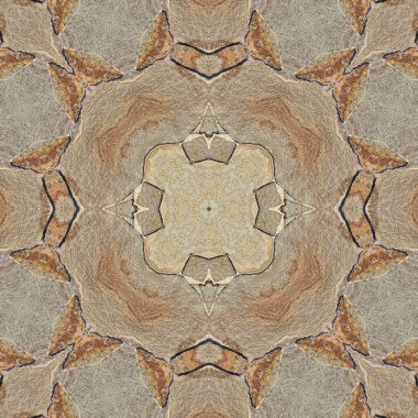 Doğal kayanın kusursuz deseni. Doğal taşın sarı ve gri dokusu. Taştan mozaik kaleydoskop