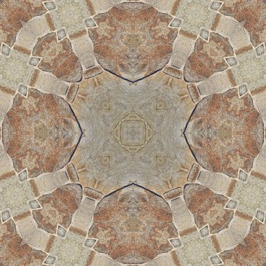 Doğal kayanın kusursuz deseni. Doğal taşın sarı ve gri dokusu. Taştan mozaik kaleydoskop