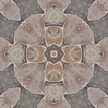 Doğal kayanın kusursuz deseni. Doğal taşın sarı ve gri dokusu. Taştan mozaik kaleydoskop