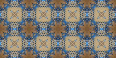 Kusursuz ahşap desen mavi ve sarı. Doku mavi ve sarı Ukraynaca. Mozaik kaleydoskop