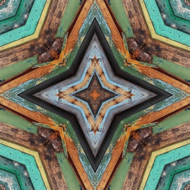 Kusursuz renkli desen. Tahta ve kumaşın renkli dokusu. Mozaik kaleydoskop çok renkli.