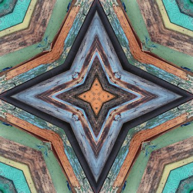 Kusursuz renkli desen. Tahta ve kumaşın renkli dokusu. Mozaik kaleydoskop çok renkli.