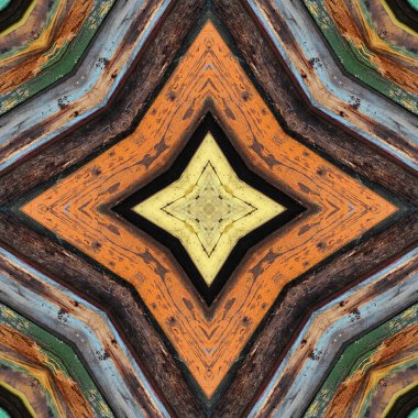 Kusursuz renkli desen. Tahta ve kumaşın renkli dokusu. Mozaik kaleydoskop çok renkli.