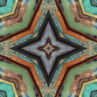 Kusursuz renkli desen. Tahta ve kumaşın renkli dokusu. Mozaik kaleydoskop çok renkli.