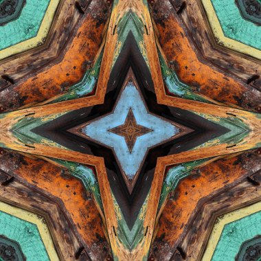 Kusursuz renkli desen. Tahta ve kumaşın renkli dokusu. Mozaik kaleydoskop çok renkli.