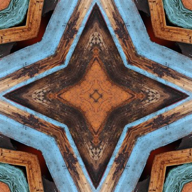 Kusursuz renkli desen. Tahta ve kumaşın renkli dokusu. Mozaik kaleydoskop çok renkli.