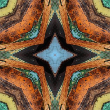 Kusursuz renkli desen. Tahta ve kumaşın renkli dokusu. Mozaik kaleydoskop çok renkli.