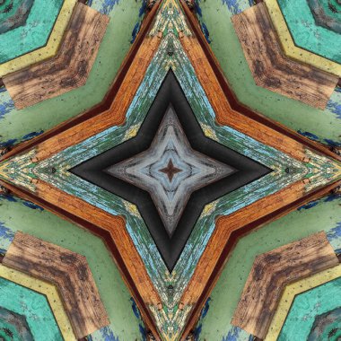 Kusursuz renkli desen. Tahta ve kumaşın renkli dokusu. Mozaik kaleydoskop çok renkli.