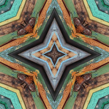 Kusursuz renkli desen. Tahta ve kumaşın renkli dokusu. Mozaik kaleydoskop çok renkli.