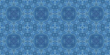 Bulutların ve gökyüzünün kusursuz deseni. Mavi gökyüzü ve beyaz bulutların dokusu. Mozaik kaleydoskop